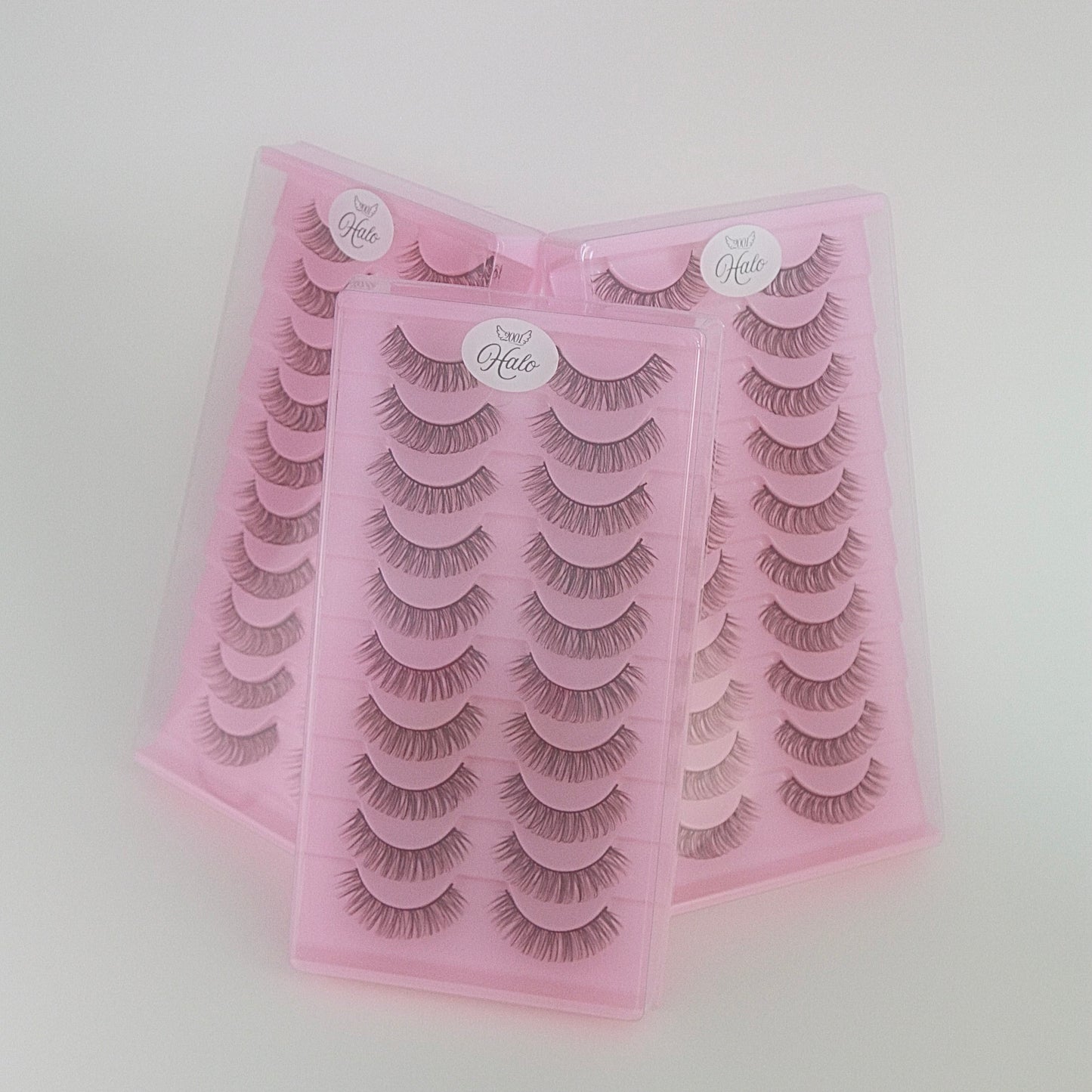10 Pairs of "Halo" Russian Lash-Extensions Inspired False Lashes