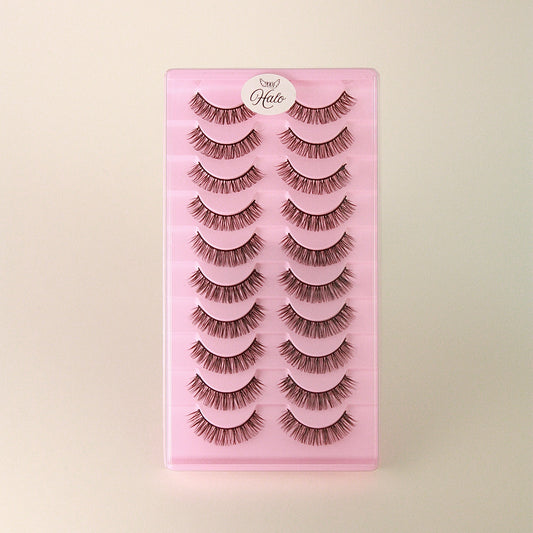 10 Pairs of "Halo" Russian Lash-Extensions Inspired False Lashes
