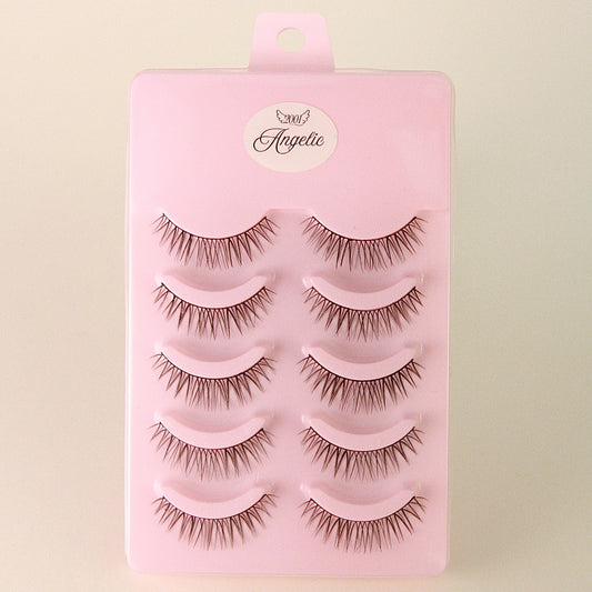 5 Pairs of "Angelic" Everyday Soft Natural False Lashes