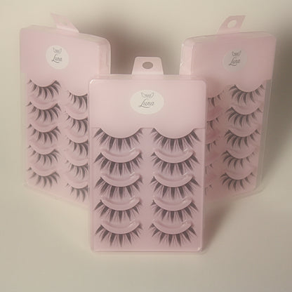 5 Pairs of "Luna" Fluttery Anime-Manga Inspired False Lashes