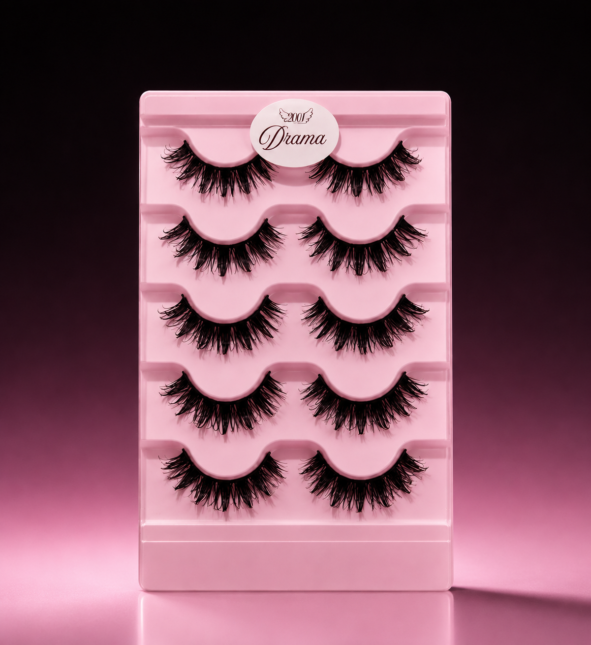 5 Pairs of "Drama" Voluminous Lash-Extension Spiky Anime Manga Inspired False Lashes